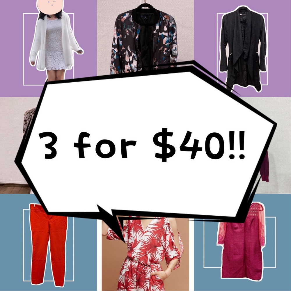 XS size women’s jackets dress and sweaters